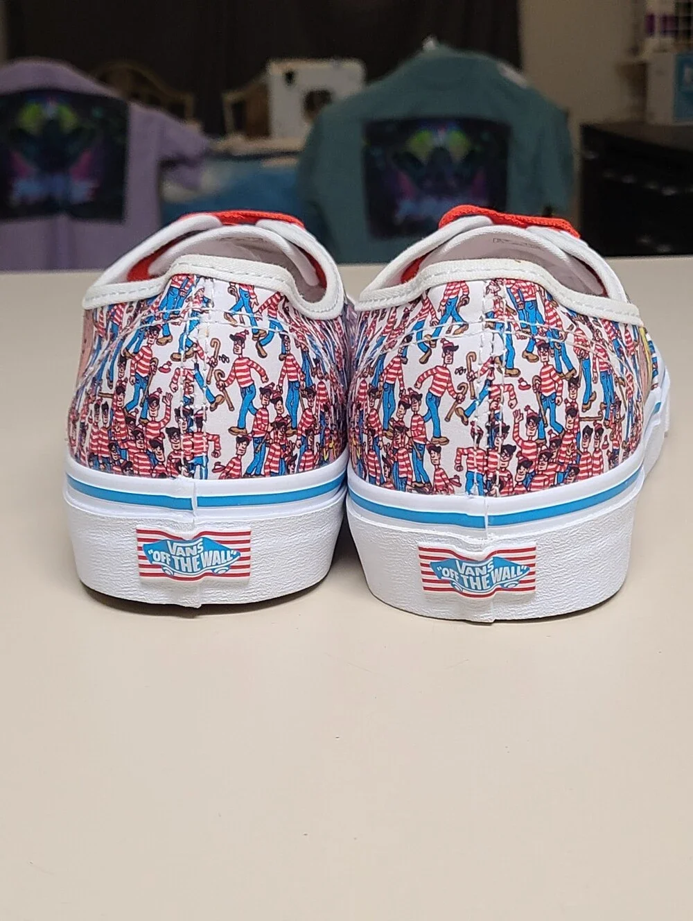Vans X Where's Waldo ?  Authentic skateboard sneakers size 9.5